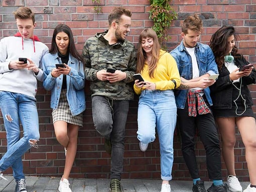 Generation Z am Smartphone